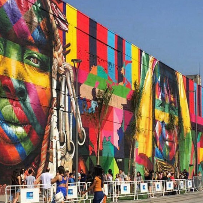 O mural “Etnias” de Eduardo Kobra entra para o Guinness Book