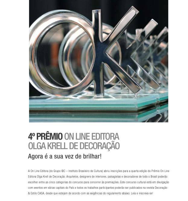 4º Prêmio Olga Krell de Decoração