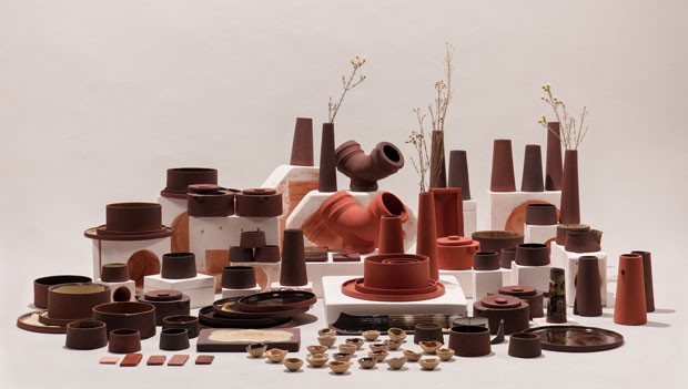 Designers transformam resíduos industriais em utensílios de cerâmica